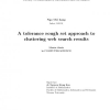 A Tolerance Rough Set Approach to Clustering Web Search Results