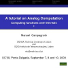A Tutorial on Analog Computation: Computing Functions over the Reals