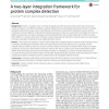 A two-layer integration framework for protein complex detection