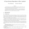 A Type System Equivalent to Flow Analysis