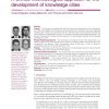 A unified methodological approach for the development of knowledge cities
