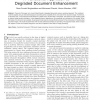 A Variational Approach to Degraded Document Enhancement