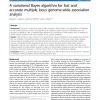 A variational Bayes algorithm for fast and accurate multiple locus genome-wide association analysis