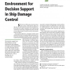 A Virtual Environment for Decision Support in Ship Damage Control
