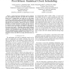 A yield improvement methodology using pre- and post-silicon statistical clock scheduling
