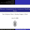 Abstract interpretation for constraint handling rules