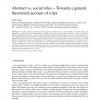 Abstract vs. social roles - Towards a general theoretical account of roles