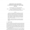 Abstraction and composition: a verification method for co-operating systems