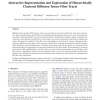 Abstractive Representation and Exploration of Hierarchically Clustered Diffusion Tensor Fiber Tracts