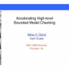Accelerating high-level bounded model checking