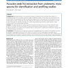 Accurate peak list extraction from proteomic mass spectra for identification and profiling studies