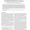 Achievable Capacity in Hybrid DS-CDMA/OFDM Spectrum-Sharing