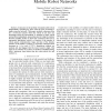 Achieving connectivity through coalescence in mobile robot networks