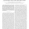 Achieving High Spectral Efficiency with Adaptive Layered Space Time Codes under Rate Control