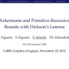 Ackermann and Primitive-Recursive Bounds with Dickson's Lemma