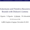 Ackermann and Primitive-Recursive Bounds with Dickson's Lemma