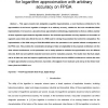Adaptable, Fast, Area-Efficient Architecture for Logarithm Approximation with Arbitrary Accuracy on FPGA