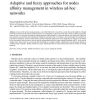 Adaptive and fuzzy approaches for nodes affinity management in wireless ad-hoc networks