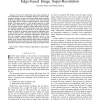 Adaptive large scale artifact reduction in edge-based image super-resolution