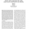 Adaptive motion-compensated video coding scheme towards content-based bit rate allocation