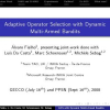Adaptive operator selection with dynamic multi-armed bandits