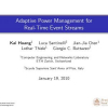 Adaptive power management for real-time event streams