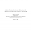 Adaptive stepsizes for recursive estimation with applications in approximate dynamic programming