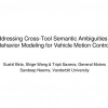 Addressing Cross-Tool Semantic Ambiguities in Behavior Modeling for Vehicle Motion Control