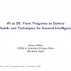 AI at 50: From Programs to Solvers - Models and Techniques for General Intelligence