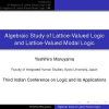 Algebraic Study of Lattice-Valued Logic and Lattice-Valued Modal Logic