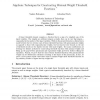 Algebraic Techniques for Constructing Minimal Weight Threshold Functions