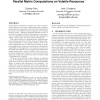 Algorithm-based checkpoint-free fault tolerance for parallel matrix computations on volatile resources