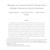 Algorithmic and complexity results for decompositions of biological networks into monotone subsystems