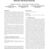 Algorithmic aspects of communication in ad-hoc networks with smart antennas