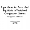 Algorithms for pure Nash equilibria in weighted congestion games