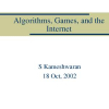 Algorithms, games, and the internet