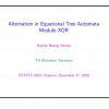 Alternation in Equational Tree Automata Modulo XOR