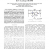 An Adaptive Sleep Transistor Biasing Scheme for Low Leakage SRAM