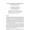 An Agent Architecture for Simultaneous Bilateral Negotiations