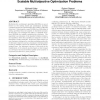 An analysis of the effects of population structure on scalable multiobjective optimization problems