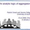 An Analytic Logic of Aggregation
