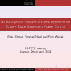 An Anonymous Sequential Game Approach for Battery State Dependent Power Control