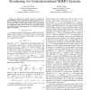 An Efficient Tree Search Decoder with Column Reordering for Underdetermined MIMO Systems