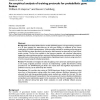 An empirical analysis of training protocols for probabilistic gene finders