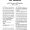 An empirical evaluation of chains of recurrences for array dependence testing