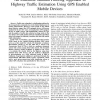 An ensemble Kalman filtering approach to highway traffic estimation using GPS enabled mobile devices