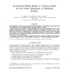 An erosion model based on velocity fields for the visual simulation of mountain scenery
