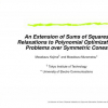 An Extension of Sums of Squares Relaxations to Polynomial Optimization Problems Over Symmetric Cones