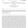 An Historical Note on the Origins of Probabilistic Indexing