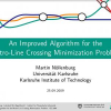 An Improved Algorithm for the Metro-line Crossing Minimization Problem